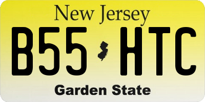 NJ license plate B55HTC