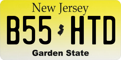 NJ license plate B55HTD