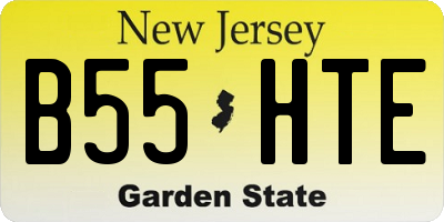 NJ license plate B55HTE
