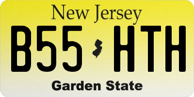 NJ license plate B55HTH