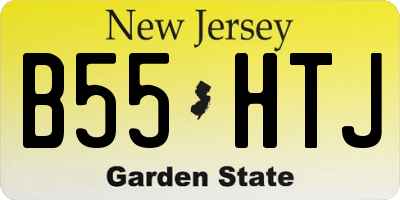 NJ license plate B55HTJ