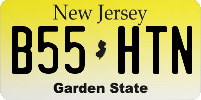 NJ license plate B55HTN