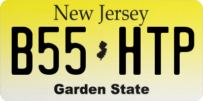 NJ license plate B55HTP