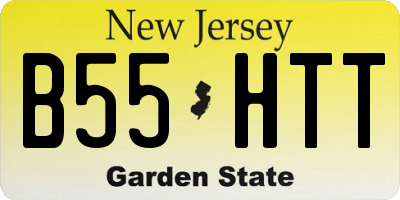 NJ license plate B55HTT
