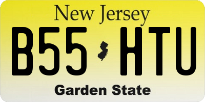 NJ license plate B55HTU