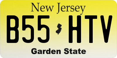 NJ license plate B55HTV