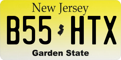 NJ license plate B55HTX
