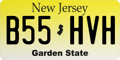 NJ license plate B55HVH