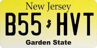 NJ license plate B55HVT