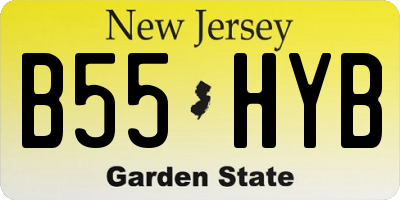 NJ license plate B55HYB