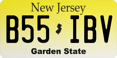 NJ license plate B55IBV