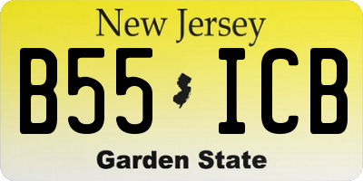 NJ license plate B55ICB