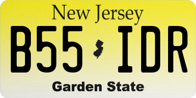 NJ license plate B55IDR