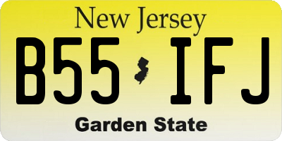 NJ license plate B55IFJ