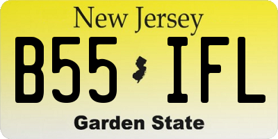 NJ license plate B55IFL