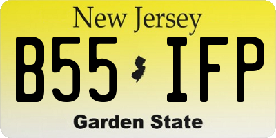 NJ license plate B55IFP