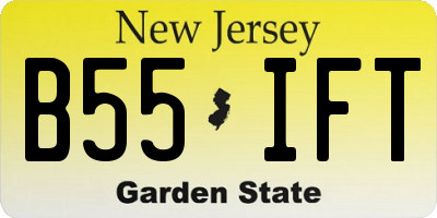 NJ license plate B55IFT