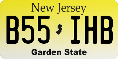 NJ license plate B55IHB