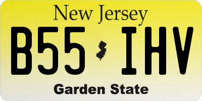 NJ license plate B55IHV
