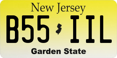 NJ license plate B55IIL