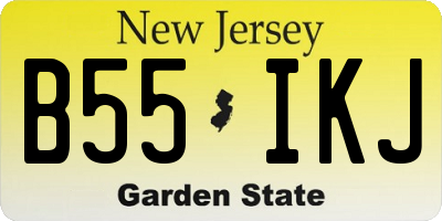 NJ license plate B55IKJ