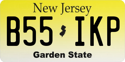 NJ license plate B55IKP