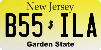 NJ license plate B55ILA