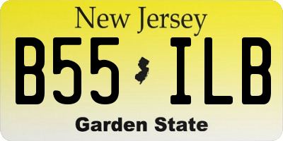 NJ license plate B55ILB