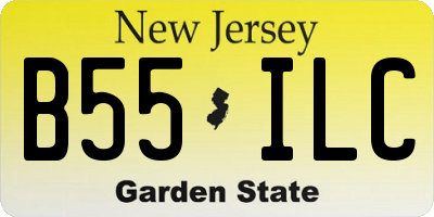 NJ license plate B55ILC