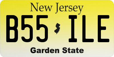 NJ license plate B55ILE