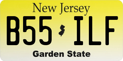 NJ license plate B55ILF