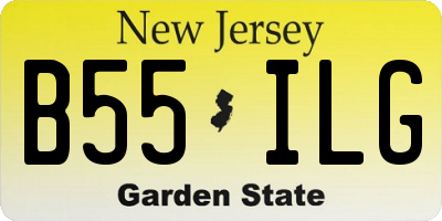 NJ license plate B55ILG