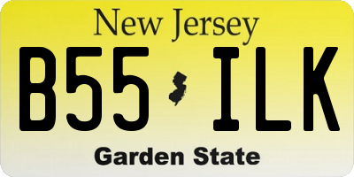 NJ license plate B55ILK