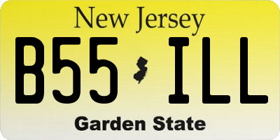 NJ license plate B55ILL