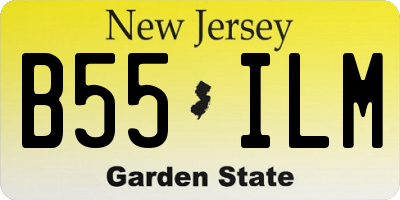NJ license plate B55ILM