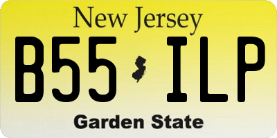 NJ license plate B55ILP