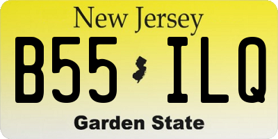 NJ license plate B55ILQ