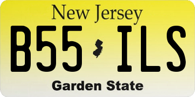 NJ license plate B55ILS