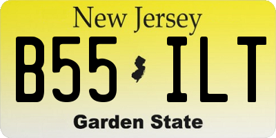 NJ license plate B55ILT
