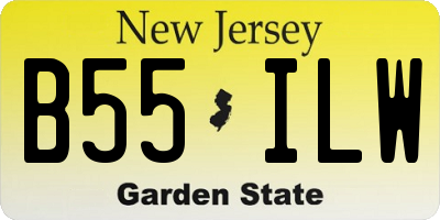 NJ license plate B55ILW
