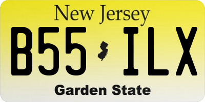 NJ license plate B55ILX