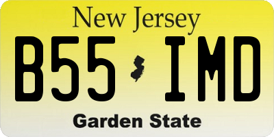 NJ license plate B55IMD