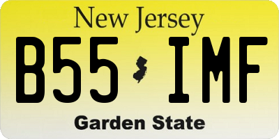 NJ license plate B55IMF