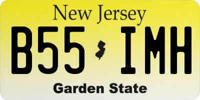 NJ license plate B55IMH