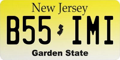NJ license plate B55IMI
