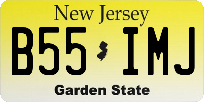 NJ license plate B55IMJ
