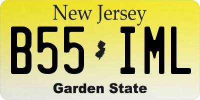 NJ license plate B55IML