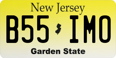 NJ license plate B55IMO