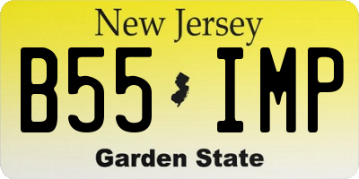 NJ license plate B55IMP