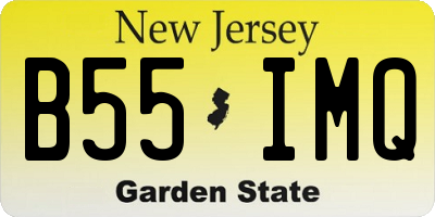NJ license plate B55IMQ